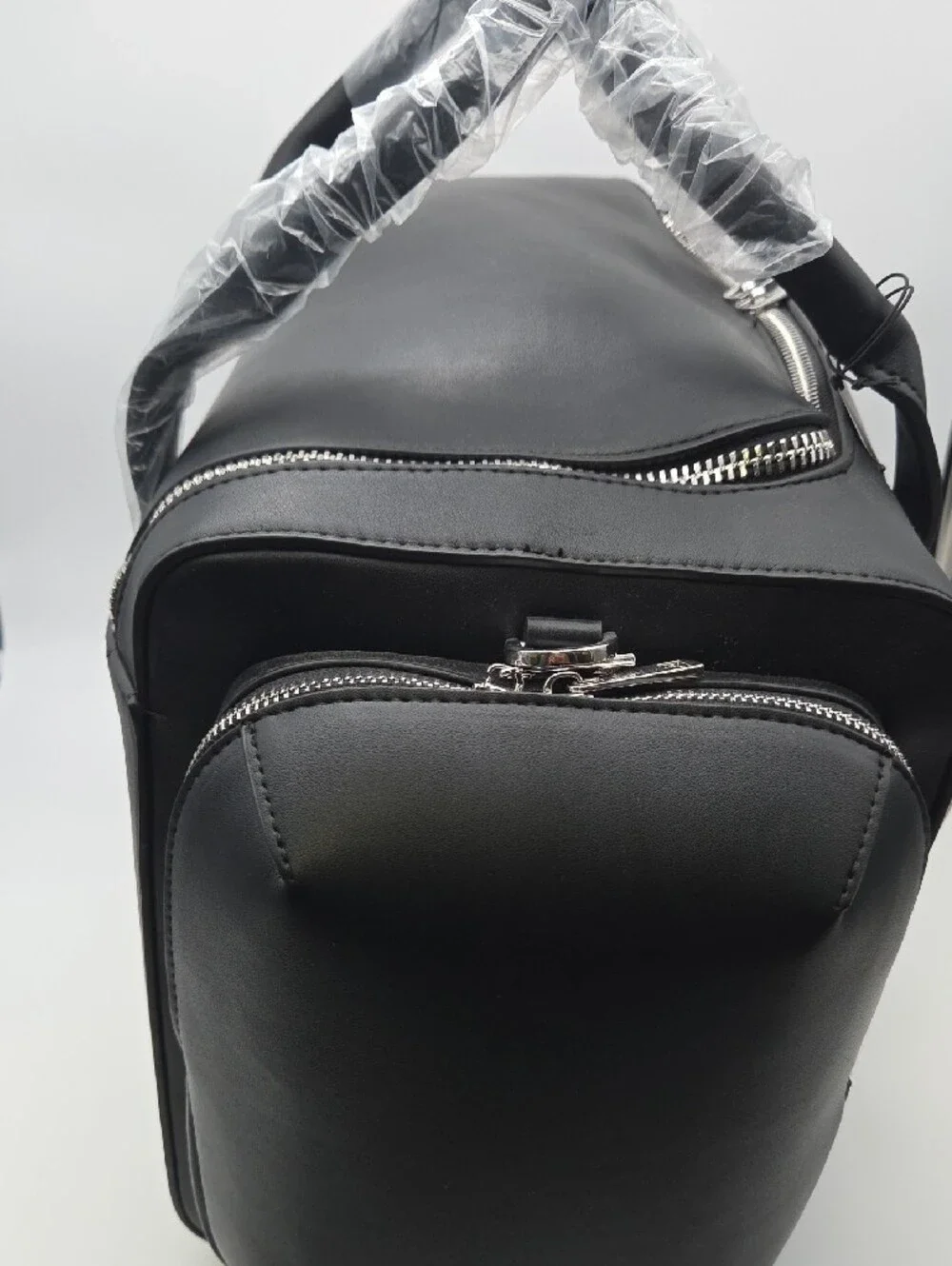 Alfani Black Men's Duffel Bag with Front Zip Pocket